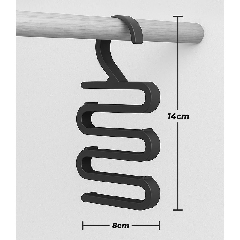 NewGround Designs Tie Belt & Scarf Holder - Stylish Organiser