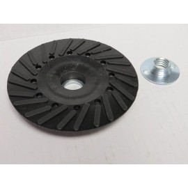 CGW ABRASIVES 48521 BACK-UP PAD WITH NUT, 4-1/2" X 7/8" SPIRAL ,MEDIUM, MADE USA