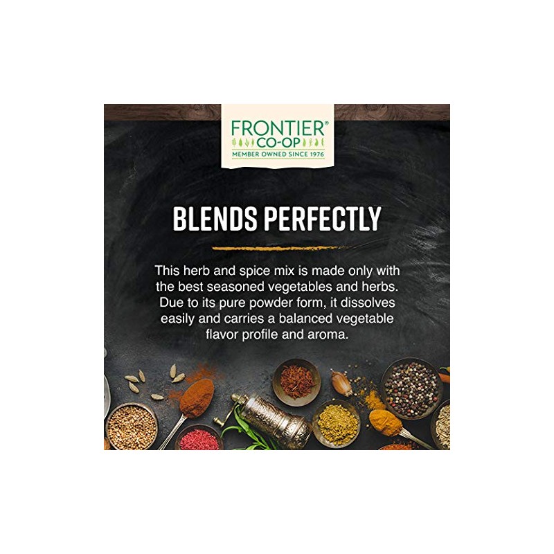 Frontier Co-op Vegetarian Broth Powder, 1lb - Vegan, No-Chicken, Veggie
