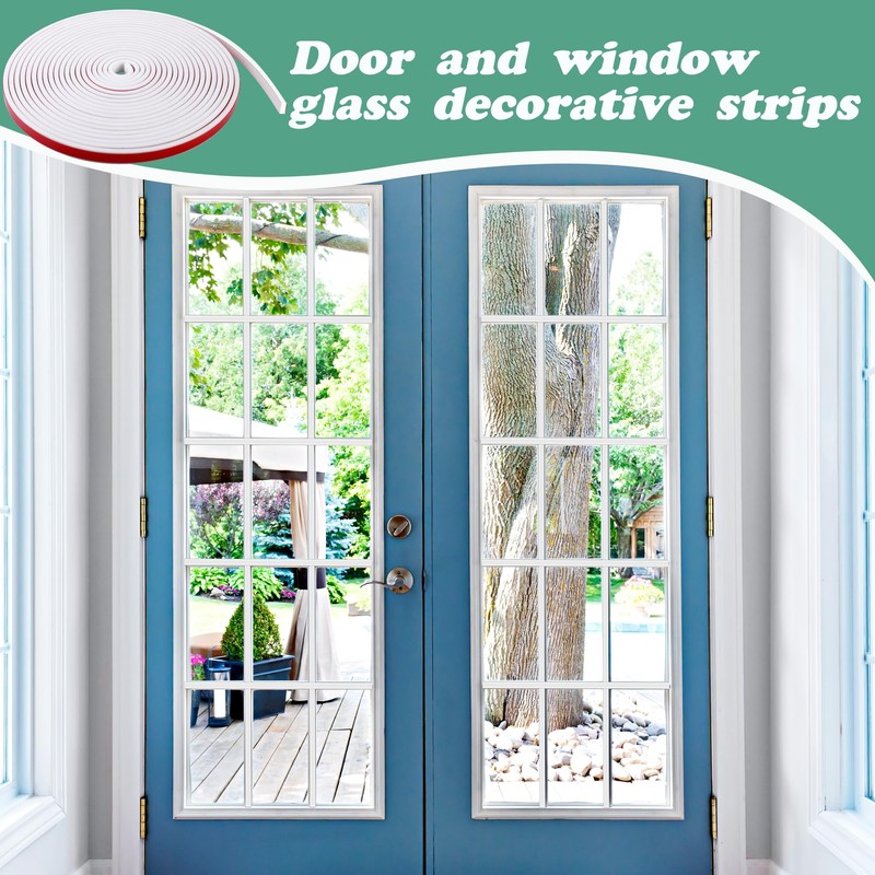 DECOHS 33 Ft Window Grille Inserts Grid Kit- TPE Self-Adhesive