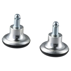 dohobby 5PCS Bell Glides Replacement Office Chair or Stool Swivel Caster Wheels to Fixed Stationary Castors, Low Profile Bell Glides