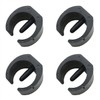HJGarden 8PCS 32mm Black Plastic Outdoor Leg Sleeve Sleeve Sled