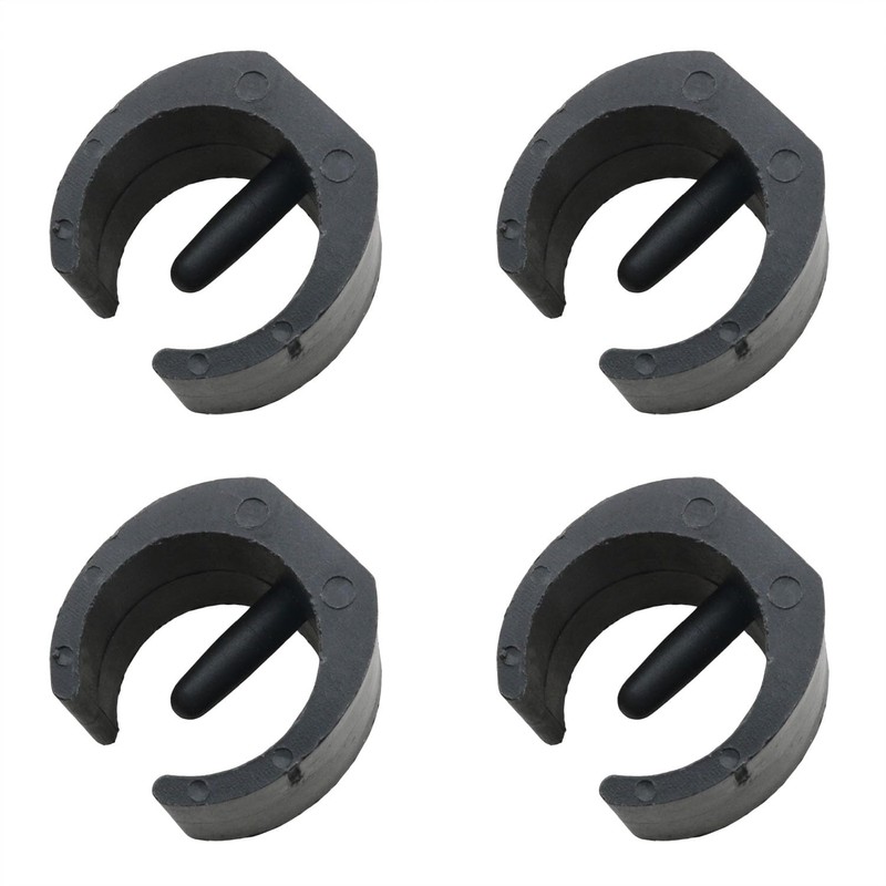 HJGarden 8PCS 32mm Black Plastic Outdoor Leg Sleeve Sleeve Sled