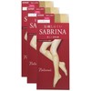 Gunze SBS510 Women's Short Stockings, Sabrina, 3 Pairs Set, Natural,