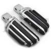 SMT- Chrome Rubber Pilot footpeg footrest Compatible With Yamaha '08-'17