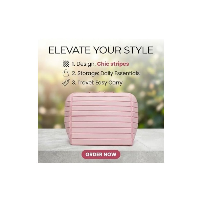 Makeup Brush Holder Travel, Compact Lightweight Accessory for Travel and