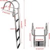 Amarine Made 4 Step Boat Ladder Telescoping Ladder Inboard Folding