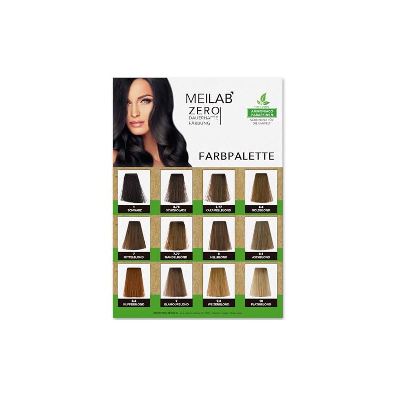 MEILAB Permanent Hair Colour without Ammonia - Pack of 3