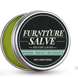 Furniture Salve, Furniture Repair Salve & Brush Set - Furniture Polisher Cleaner and Condi