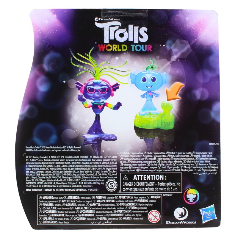 Trolls World Tour Techno Reef Bobble Set with 2 Figures,