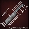 Hercules Knives Custom Hand Forged Damascus Steel Blank Blade Nakiri