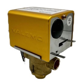 Valemo V3212-A1S Motorized Zone Valve, 3-way, 1/2" Sweat, Normally Closed, 24 VAC with End Switch