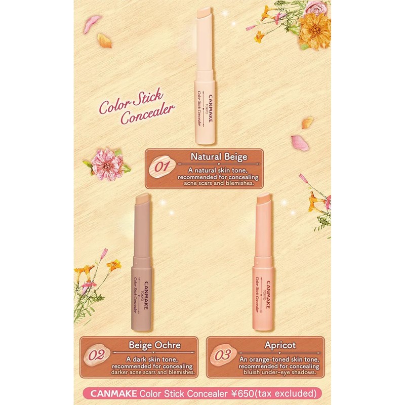 Canmake Color Stick Concealer 01 Natural Beige