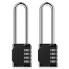 AIHYTU 3.2 Inch Ultra Long Shackle Resettable Combination Padlock, 4