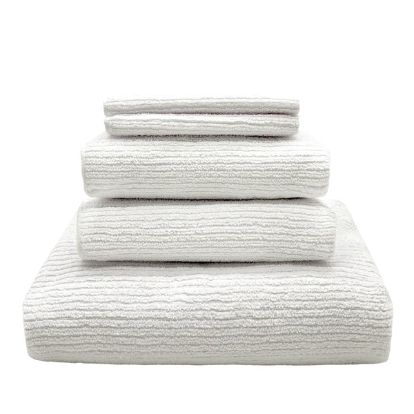 Greenfound White Bath Towel Set 5 Piece,Soft,Highly Absorbent,DurableHotel Quality,Includes 1