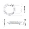 Adyoney 2Pcs 140mm / 5.51" Aluminum Alloy Lazy Susan Turntable