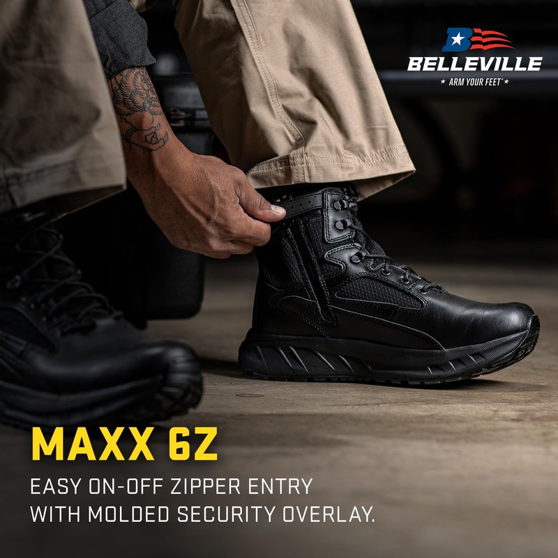 TACTICAL RESEARCH TR MAXX 6Z 6" Ultra-Cushioned Maximalist Black Tactical