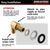 DuraSteel Wall Mount Faucet 90-Degree Elbow - Commercial Kitchen No