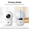 AOSU 4MP Security Camera Indoor - 2.5K Baby Monitor Pet