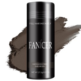 Hair Fibres, Long-Lasting Hair Fibre for Women and Men, Hair Powder for Fine Hair, Hair Powder, Hairline Repair & Conceals Instant Hair Loss, Cover Thinning Hair (Dark Brown)