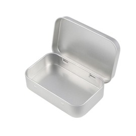 CORHAD 6PCS Mini Storage Box Set Portable Containers for Travel for Makeup Beauty Aids Small Items Silver