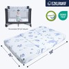 EZKLRWGF Trifold Pack and Play Mattress,Dual Sided Soft&Firm Memory Foam