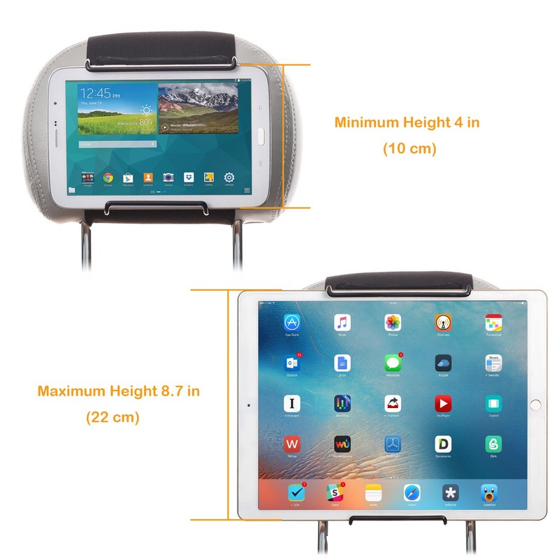 Wanpool KFZ-Tablethalterung mit verstellbarem Winkel, geeignet für Tablets zwischen 6