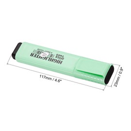 PATIKIL Highlighter Pen, 4 Pack Quick Dry Broad Tip Underline Writing Marker Pens for Office Home Daily Use, Green