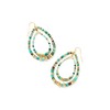 Kendra Scott Bree Open Frame Earrings Gold Blue Mix One
