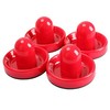 Pack of 4Pcs Plastic Air Hockey Pucks and Pushers Goal