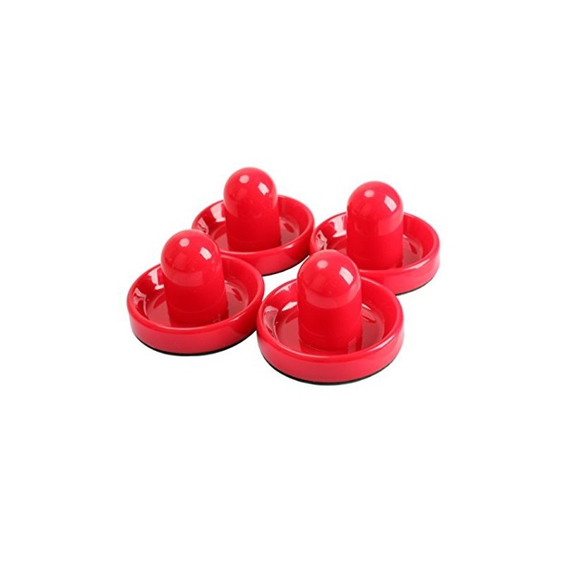 Pack of 4Pcs Plastic Air Hockey Pucks and Pushers Goal