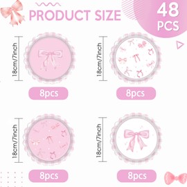 48 Pcs Sun Sunshine Party Plates First Trip Around the Sun Decorations Boho Sun 1st Birthday Decorations Disposable Paper Plates for Baby Shower Boy Girl Birthday Party Supplies