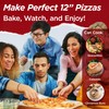 CULINARY CHEF Electric Pizza Oven with Ceramic Stone, Viewing Window,