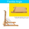 MEEDEN Large Drawing Board Easel, Solid Beech Wooden Tabletop H-Frame
