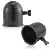 AGRISHOP 2x Tow Bar Ball Cover Black Plastic Φ50mm Trailer