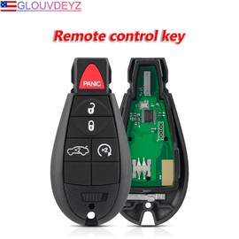 2 x 5 Button Car Remote Keys for Dodge Dart Durango Challenger,Dodge Charger 2008 2009 2010 Chrysler 300,2008-2014 Dodge Challenger and Semi-Smart Key 433MHZ M3N5WY783X IYZ-C01C