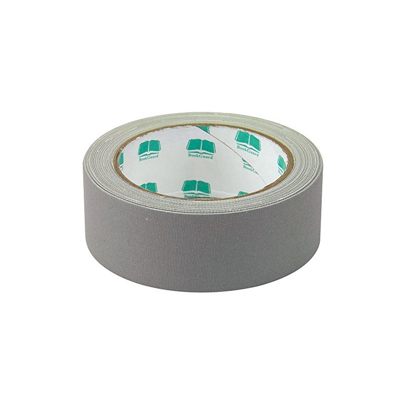 Bookguard Premium Cloth Book Tape-GRAY-1-1/2"W x 15yds.L