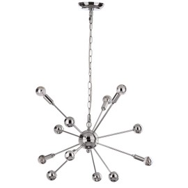 Safavieh Collection Matrix Sputnik 6 Light 24.75" Pendant, Chrome