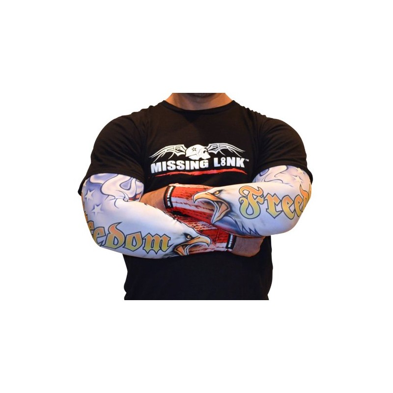 Missing Link SPF 50 American Freedom ArmPro (Red/White/Blue, Large)