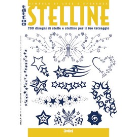 Book of Stars Stelline Tattoos - Italy Tattoo Book for Various Little Stars-