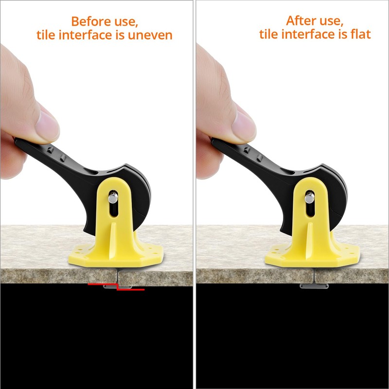 QWORK Tile Leveling System Kit, 100 Pcs Reusable Levelers, Floor