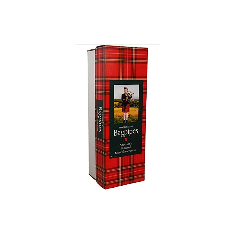 Kids Bagpipe Playable Bagpipe with Reed in Irish Heritage Tartan