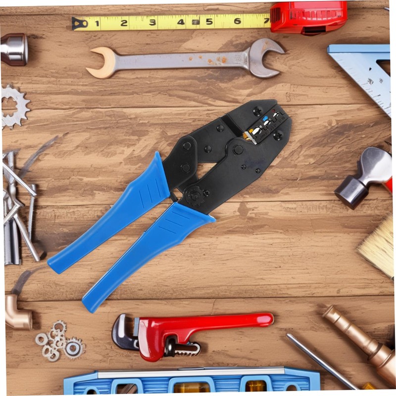FUNOMOCYA Cable Crimping Tool Ratcheting Crimper for Automotive Heat Shrink