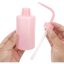2 cepillos de champú para pestañas y 250 ml de plástico para apretar con extensión de pestañas, cepillo de limpieza facial, cepillo de maquillaje para pestañas, botella de agua con chorros