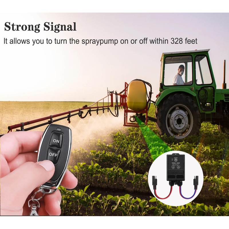 ZHOFONET 12 Volt Wireless Remote Control Switch with SAE Connector