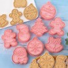 8-Piece Christmas Cookie Cutters, Christmas Cookie Cutters Set, 3D Plastic