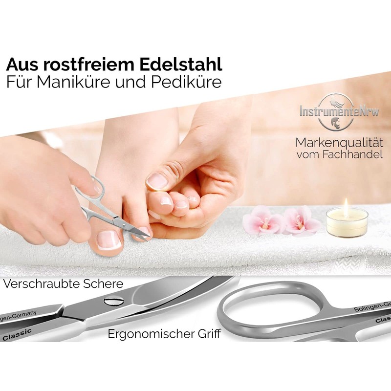 Nagelschere aus Solingen Classic Modell mit einseitiger Mikroverzahnung FuÃnagelschere Made
