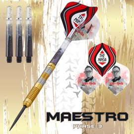 Unicorn Unisex Asada|steel Maestro Phase 3|Seigo Asada|Gold|Steel Tip Darts, Gold, 22 G EU