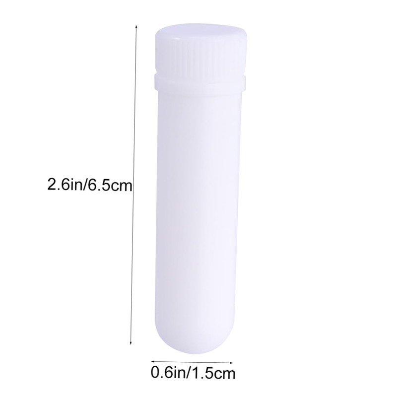 FOMIYES Pack Swabs Essential Oil Tubes Refillable Secure Cap Odorless