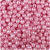 BeadTin Light Pink Pearl 6mm Round Craft Beads (500pcs)